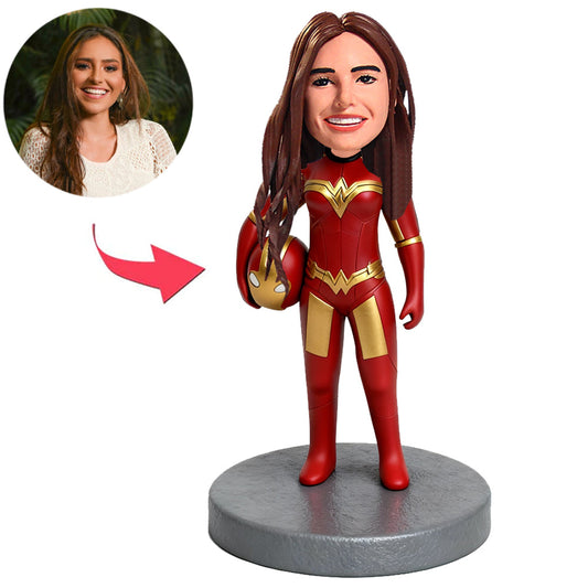 Female Iron Hero Custom Bobbleheads