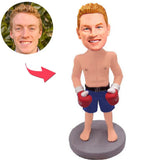 Boxer With Boxing Gloves Custom Bobbleheads Add Text