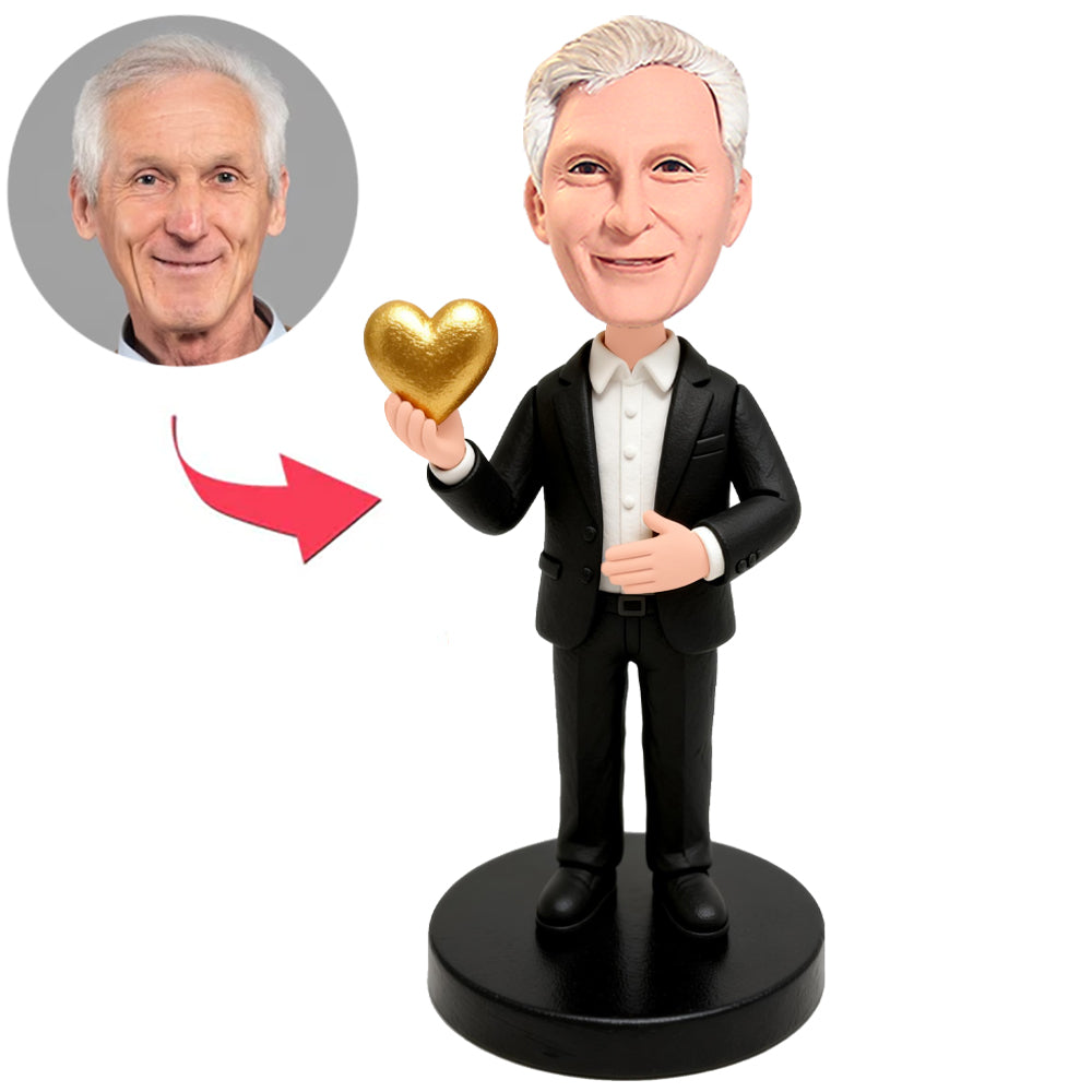 Man With Golden Heart Custom Bobbleheads