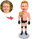 Boxing Champion Custom Bobbleheads Add Text