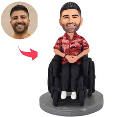 Man in Wheelchair Custom Bobbleheads