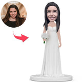 Bride Custom Bobbleheads Add Text