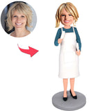 Cooking Woman Custom Bobbleheads Add Text