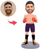 Taekwondo Boxer Custom Bobbleheads Add Text