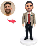 Cool Groomsmen Custom Bobbleheads Add Text