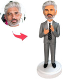 Applauding Boss Good Job Business Man Custom Bobbleheads