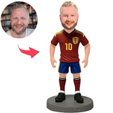 Spanish Number 10 Soccer Player Custom Bobbleheads