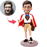 Super Dad Custom Bobbleheads With Engraved Text