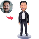 Custom Bobbleheads Business Man With Engraved Text