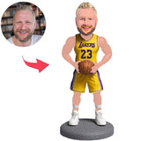 Lakers 23 LeBron James Basketball Player Custom Bobbleheads