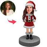 Christmas Gifts Christmas Woman with Hands in Pockets Custom Bobbleheads