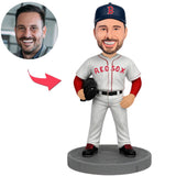 Boston Red Sox Baseball Pitcher Baseball Player Custom Bobbleheads