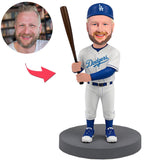 LA Dodgers Fans Baseball Player with Hat Custom Bobbleheads