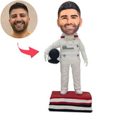 Cool Astronaut Custom Bobbleheads With Engraved Text