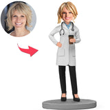 Female Doctor Hold Coffee Custom Bobbleheads