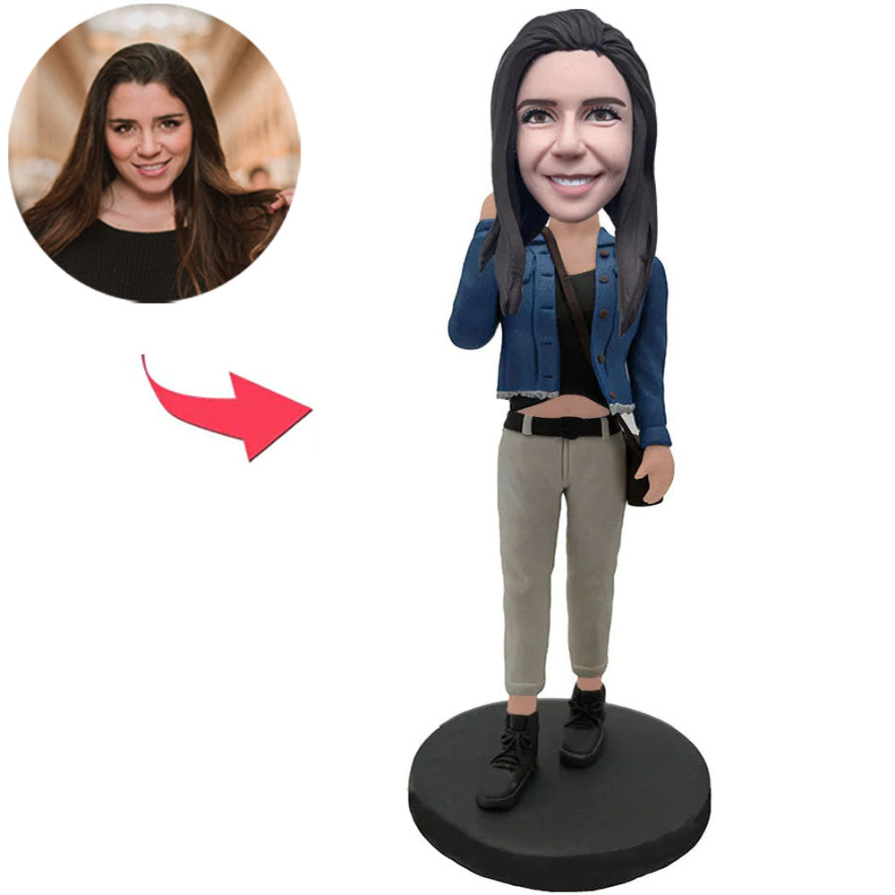Fashion Woman Outdoors Custom Bobbleheads