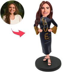 Love Dress Woman Custom Bobbleheads