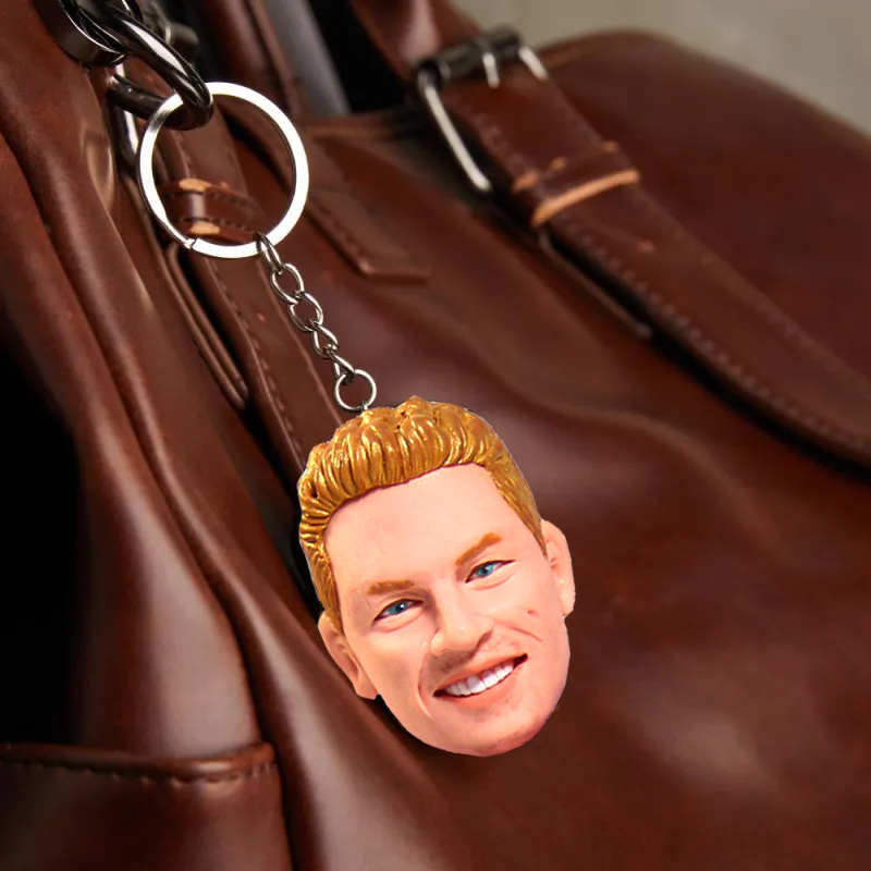Custom Keychain Bobbleheads Sculpted From Photo