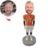Number 17 Athlete Custom Bobbleheads With Engraved Text