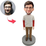 Casual Clothes Man Custom Bobbleheads