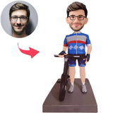 Bike Racer Custom Bobbleheads With Engraved Text