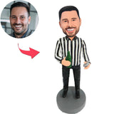 Man Holding Beer Bottle Custom Bobbleheads Add Text