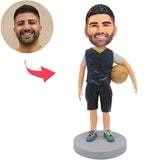 Man Play Basketball Custom Bobbleheads Add Text