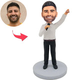 Singing Man Custom Bobbleheads Add Text