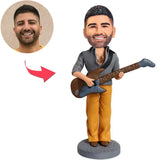 Cool Guitarist Custom Bobbleheads Add Text