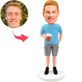 Man with Beer Mug Custom Bobbleheads Add Text