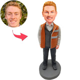 Custom Bobbleheads Sanitation Worker Add Text