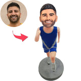 Custom Bobbleheads Cool Running Man Add Text