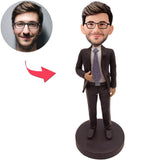 Custom Bobbleheads Cool Business Man Boss
