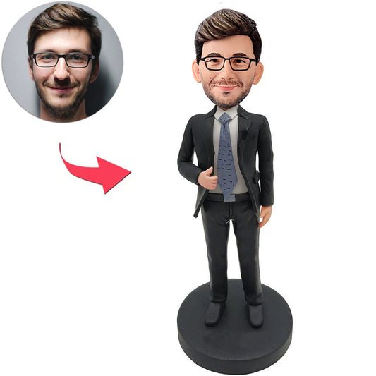 Custom Bobbleheads Cool Business Man Boss