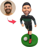 Custom Bobbleheads Happy Soccer Add Text
