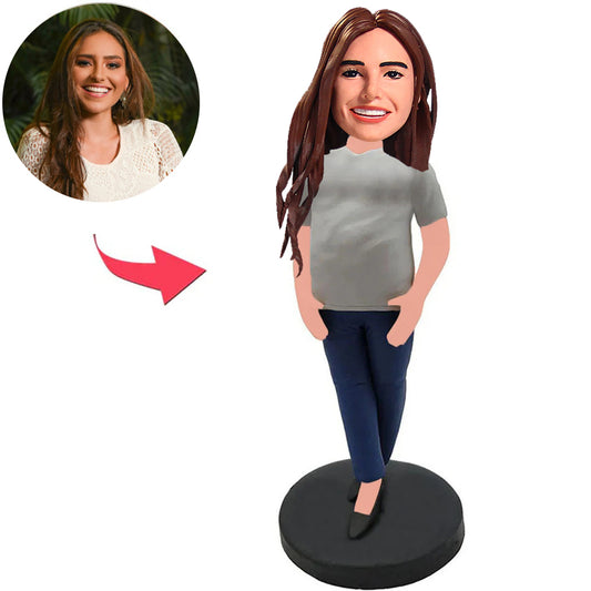 Pregnant Mother Custom Bobbleheads
