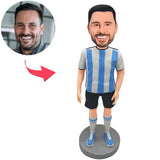 Custom Bobbleheads Casual Man with Sportswear Add Text