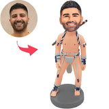 Custom Bobbleheads Primitive Man Add Text