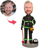 Firemen In Gear Custom Bobbleheads Add Text