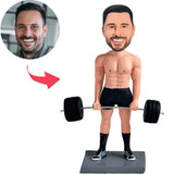 Weightlifter Custom Bobbleheads Add Text