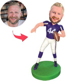 Cool Rugby Player Custom Bobbleheads Add Text