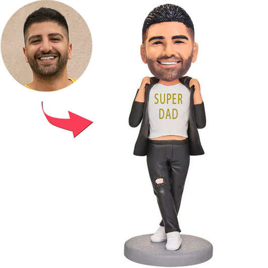 Custom Fashion Super Dad Bobbleheads