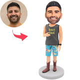 Custom Casual Dad Bobbleheads With Engraved Text