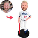 Dodgers Number 57 Baseball Player Custom Bobbleheads Add Text