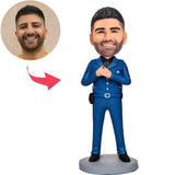 Police Uncle Custom Bobbleheads Add Text