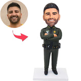 Military Officer Custom Bobbleheads Add Text
