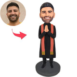 Man in Prayer Pose Custom Bobbleheads Add Text