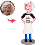 Gifts for Mom Apron Mom Ever Custom Bobbleheads With Text