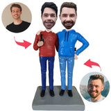 Happy Brother Custom Bobblehead With Engraved Text