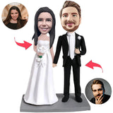 Wedding Gift Intimate Couple Custom Bobbleheads Add Text